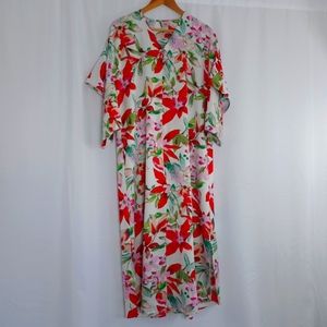 Natori Floral Print Caftan
